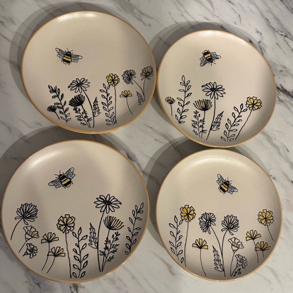 Wildflower/Bee 6” Plates